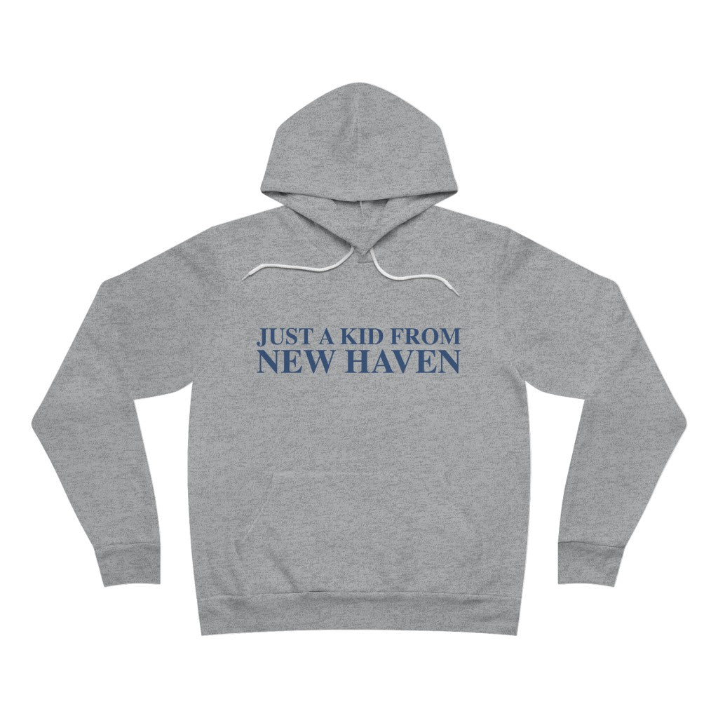 Just a kid from New Haven Unisex Sponge Fleece Pullover Hoodie