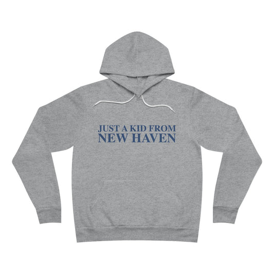 Just a kid from New Haven Unisex Sponge Fleece Pullover Hoodie