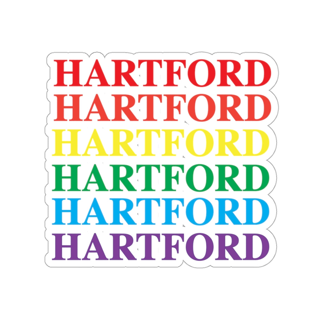 Hartford Pride Kiss-Cut Stickers