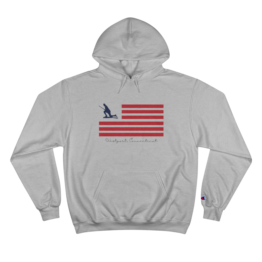 Minuteman Flag (front) Champion Hoodie