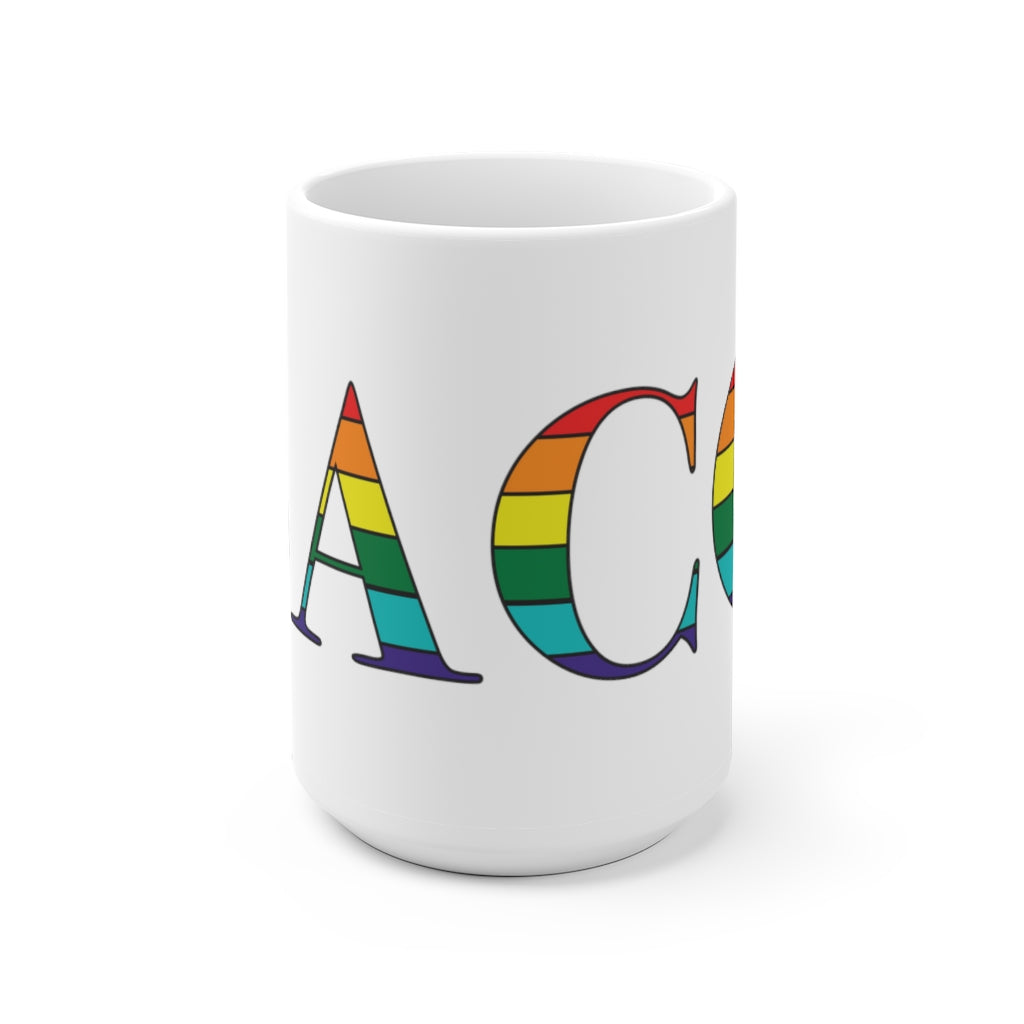 Saco Rainbow White Ceramic Mug