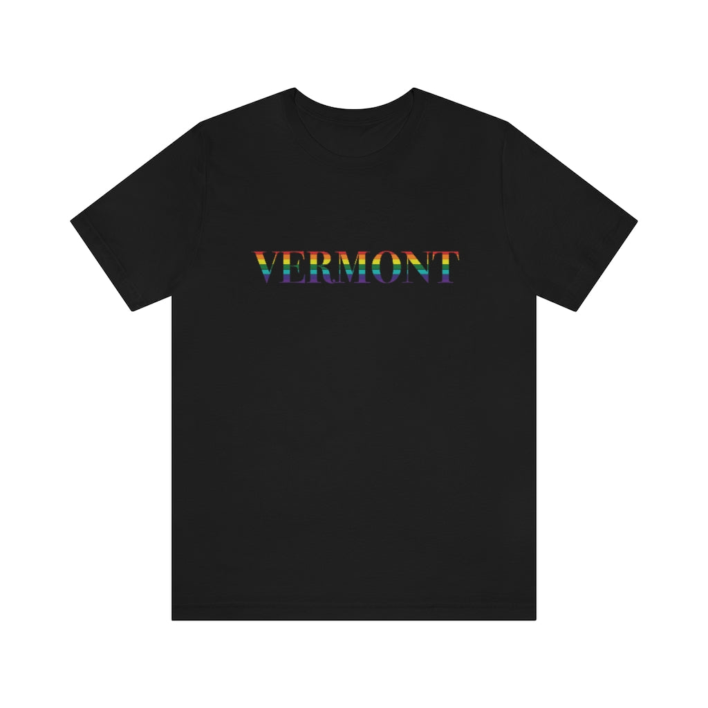 Vermont Rainbow Unisex Jersey Short Sleeve Tee