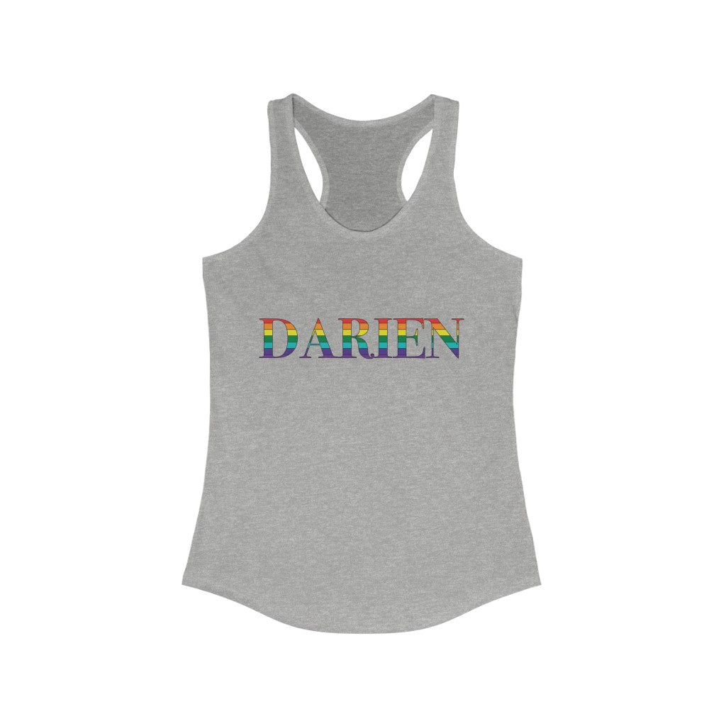 Darien connecticut rainbow tank top shirt