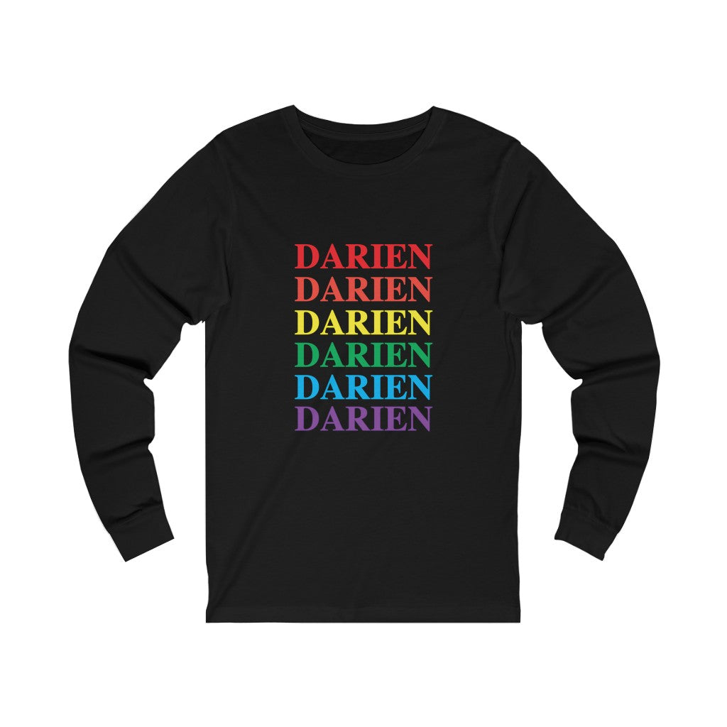 darien connecticut pride long sleeve tee shirt