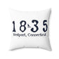 1835 Small Minuteman Spun Polyester Square Pillow