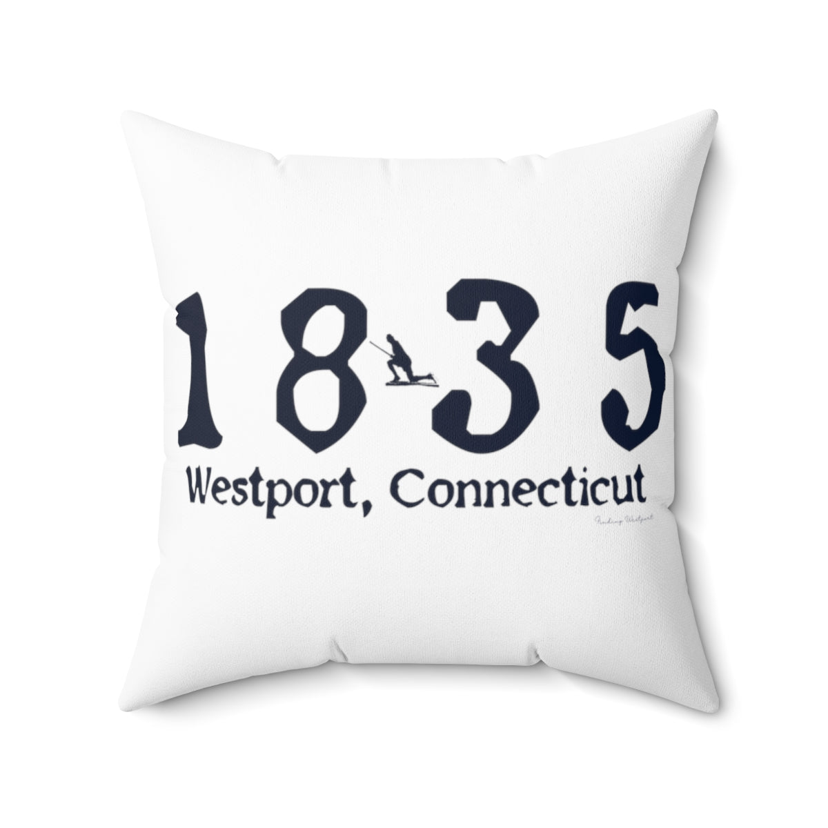 1835 Small Minuteman Spun Polyester Square Pillow