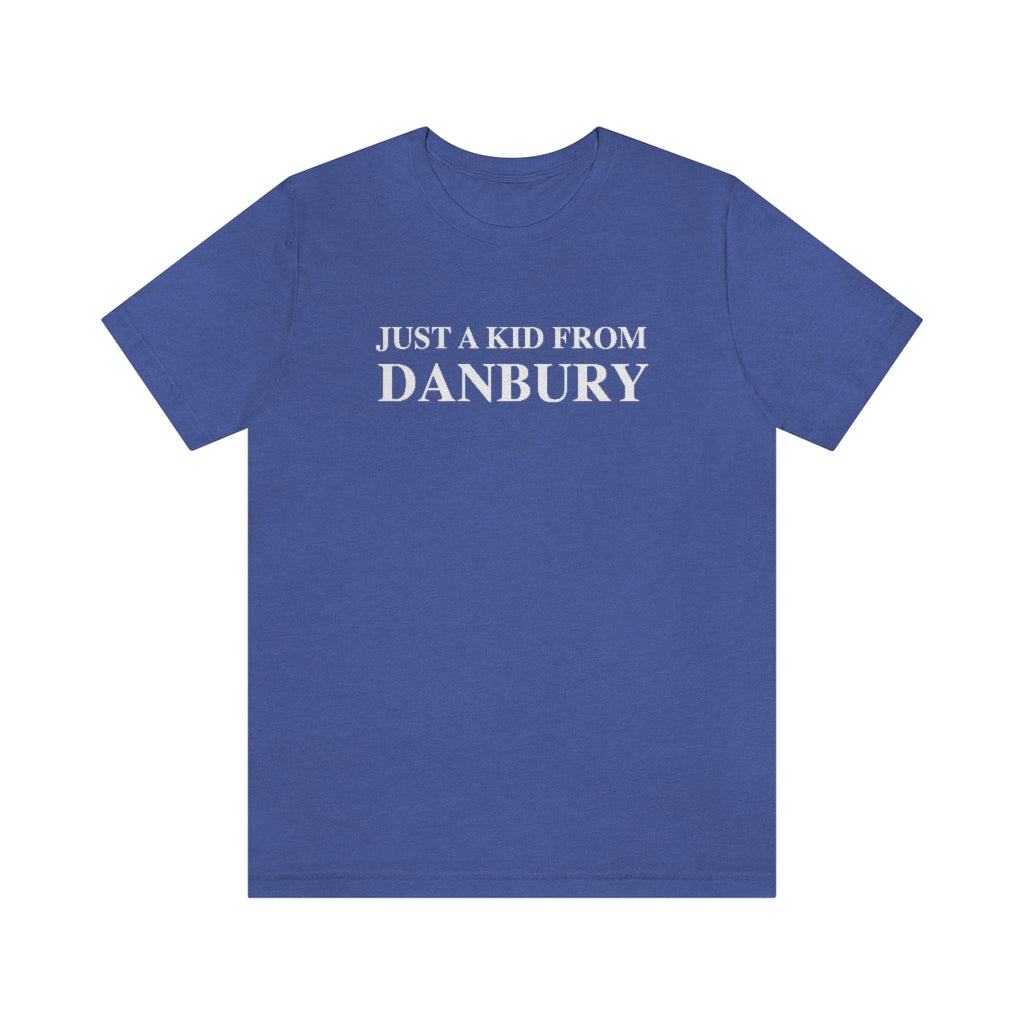 just a kid from danbury connecticut short sleeve unisex shirt