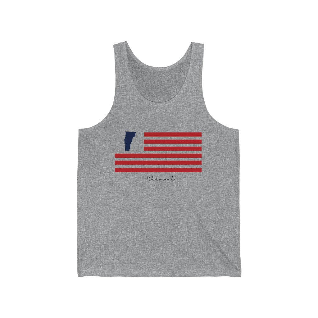 Vermont American Flag collection has tee shirts, mugs, reusable bags, and other apparel and gifts. All proceeds goes to help build the Finding New England brand and get our website up and going. Free shipping on all products. 