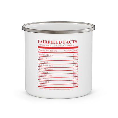 Fairfield Facts Enamel Camping Mug