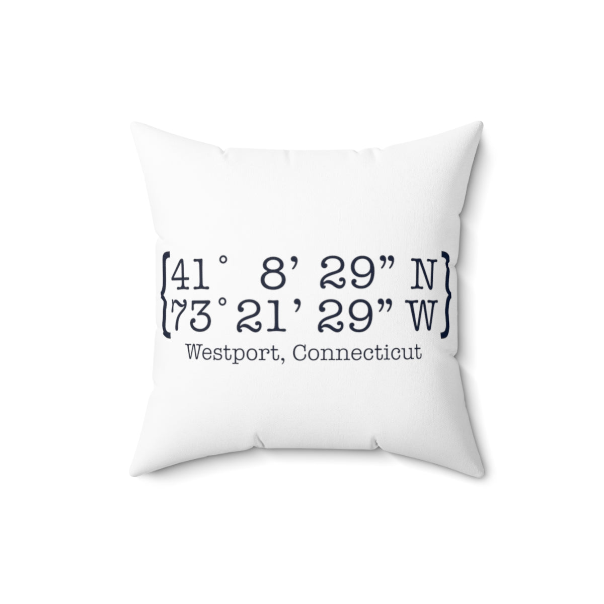 westport connecticut coordinates pillow