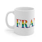 Franklin Rainbow White Ceramic Mug