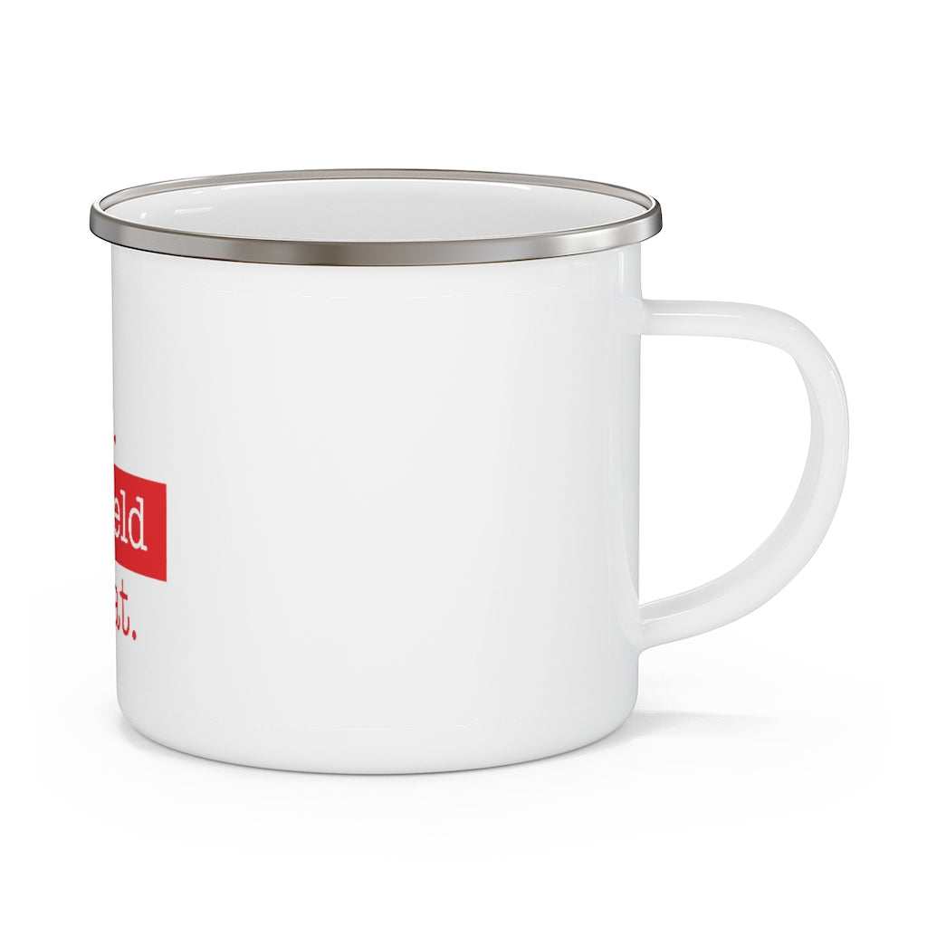 Eat. Sleep. Fairfield. Repeat. Enamel Camping Mug