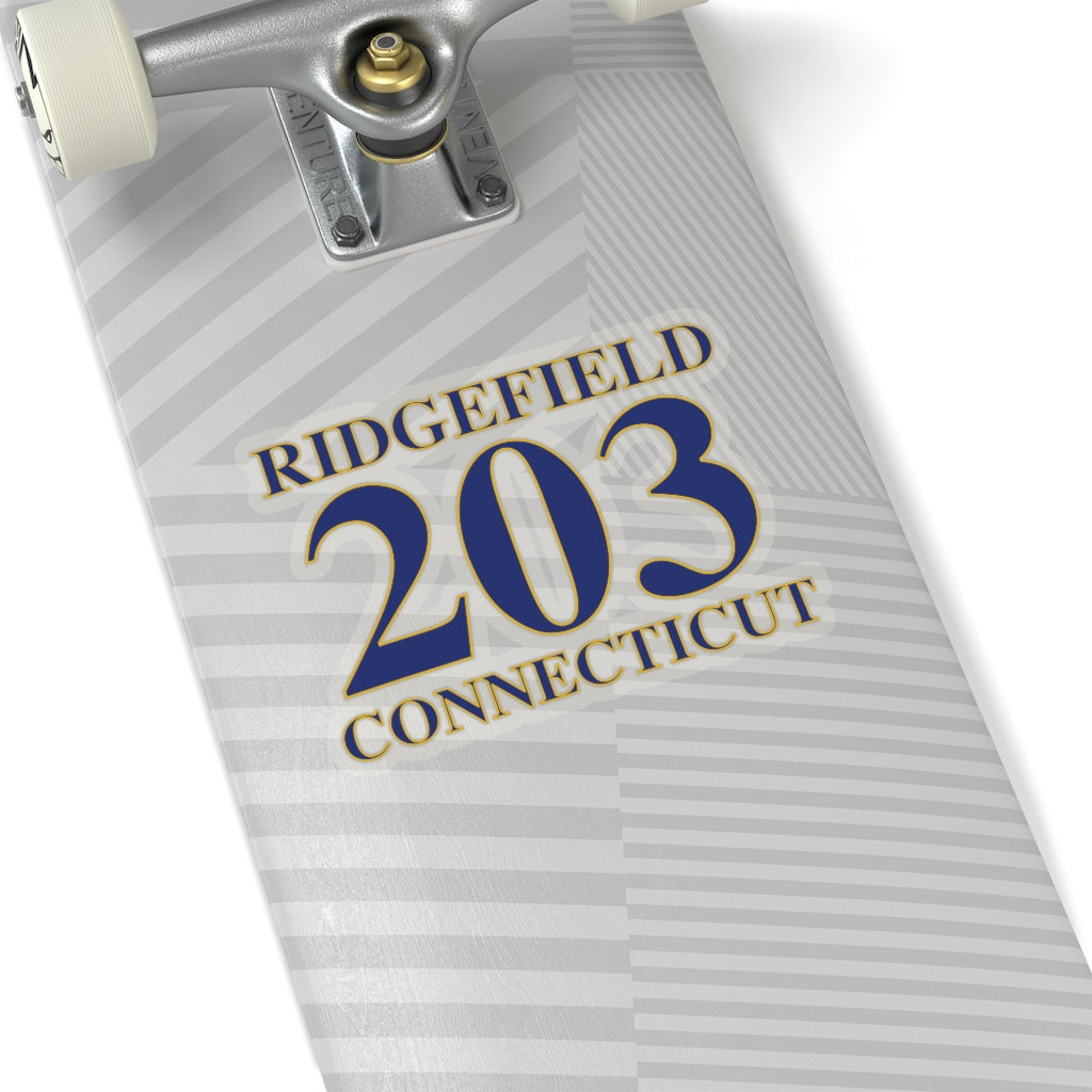 Ridgefield 203 Connecticut Kiss-Cut Stickers