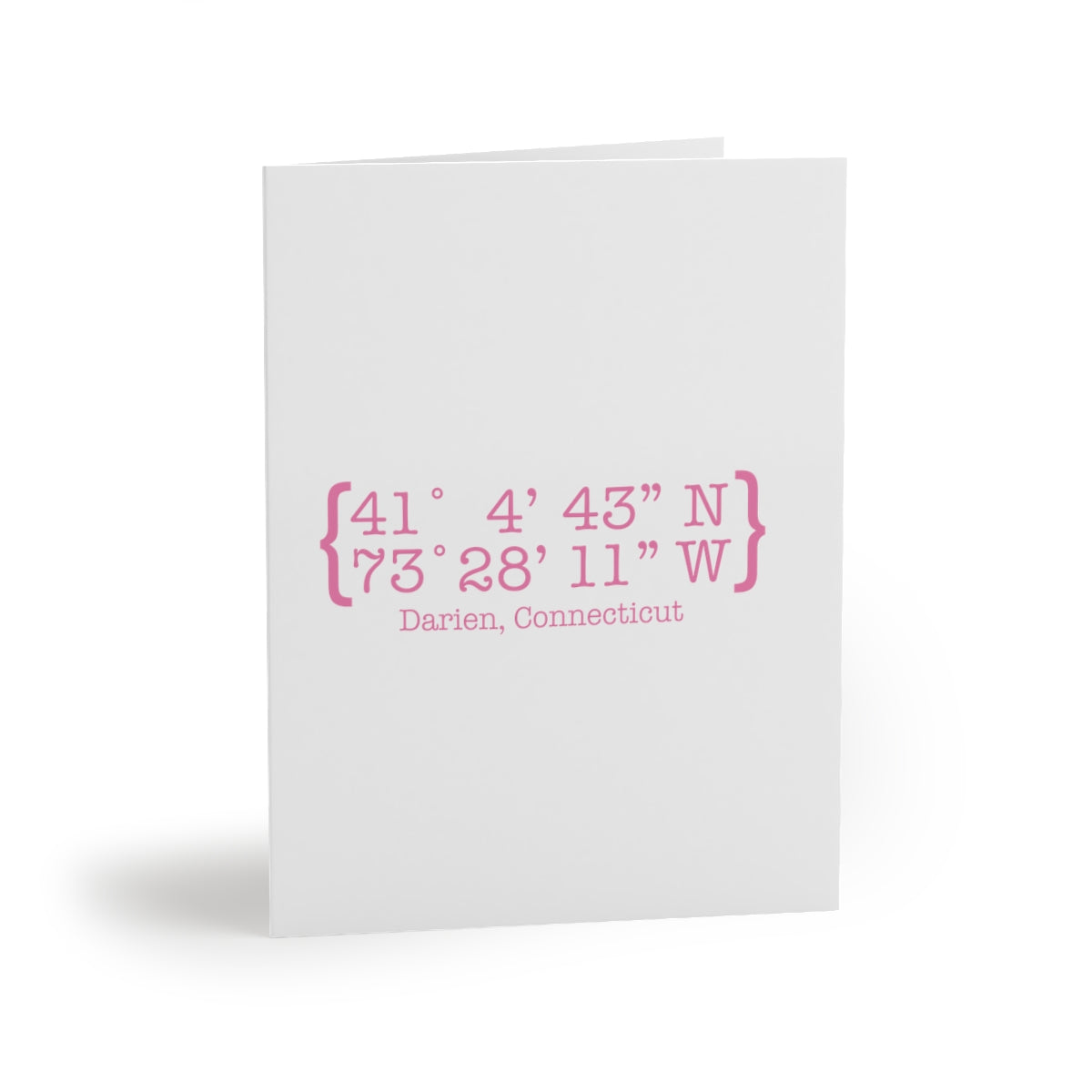 Darien Coordinates Greeting Cards (8, 16, and 24 pcs)