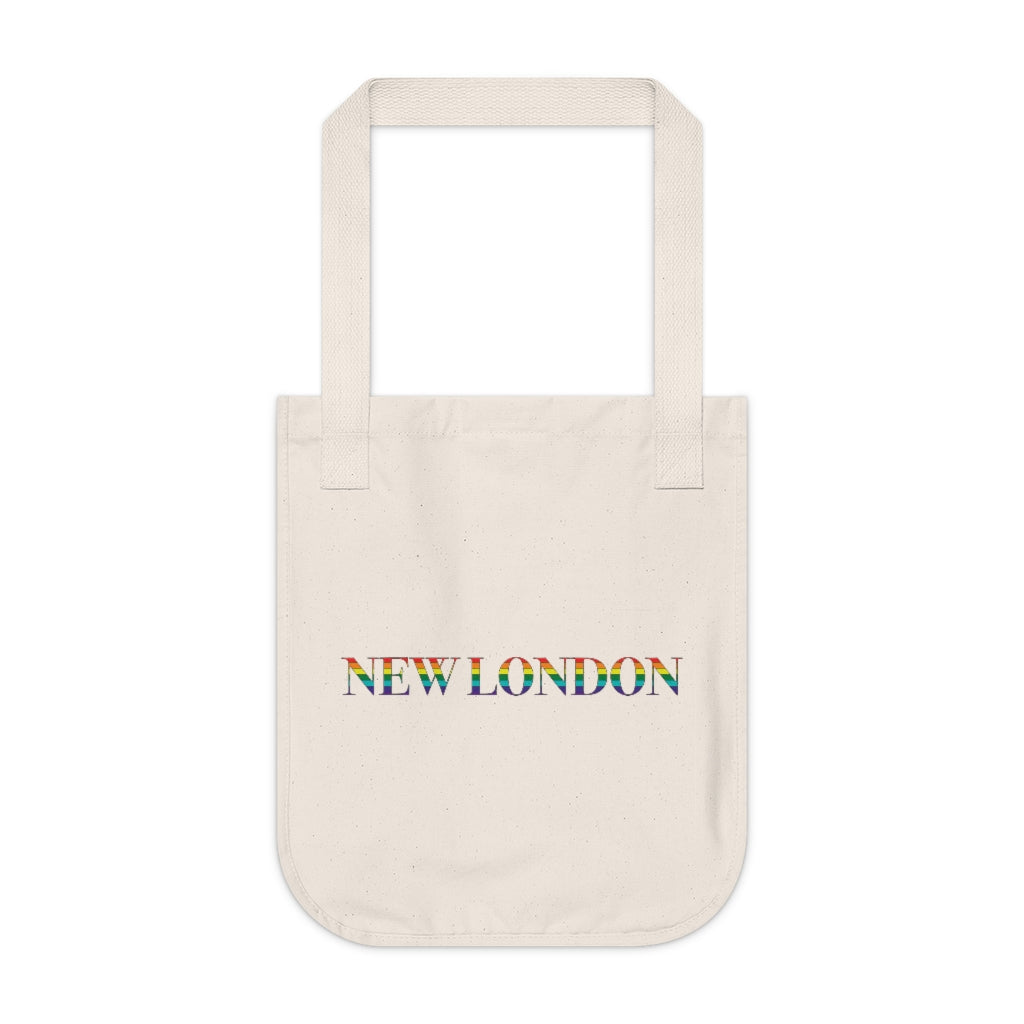 New London Rainbow Organic Canvas Tote Bag