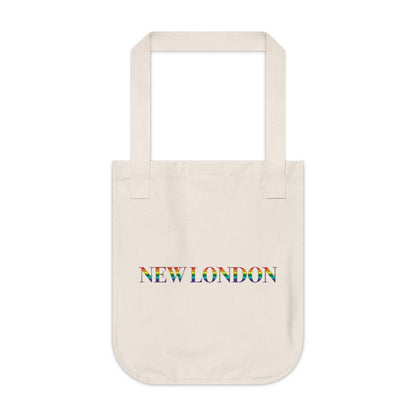 New London Rainbow Organic Canvas Tote Bag