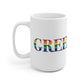 Greenwich Rainbow White Ceramic Mug