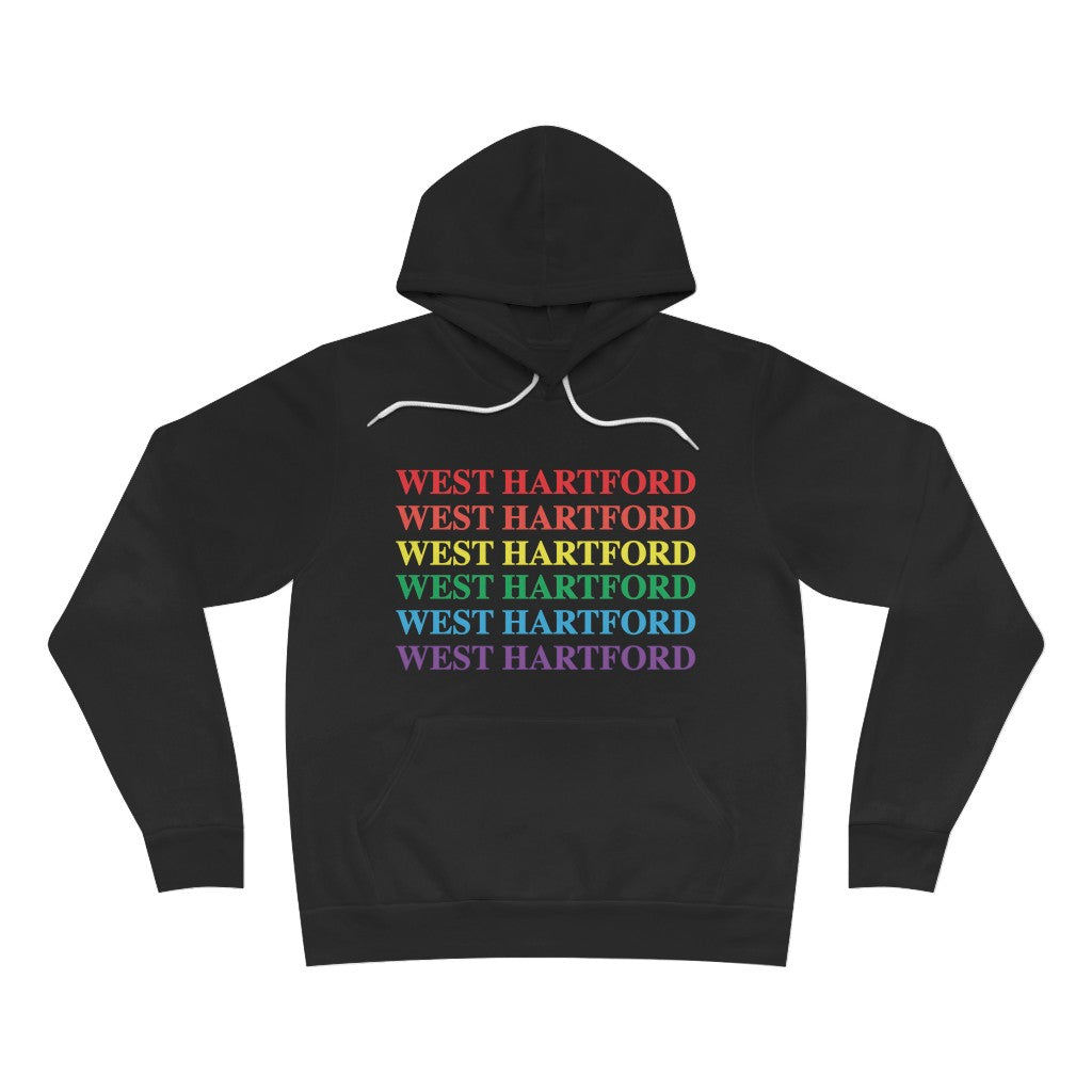 West Hartford Pride hoodie.  West Hartford Connecticut tee shirts, hoodies sweatshirts, mugs, other apparel, home gifts, and souvenirs.  10% of the Proceeds of this collection will be donated to a Connecticut LGBTQ organization. Free USA shipping. 