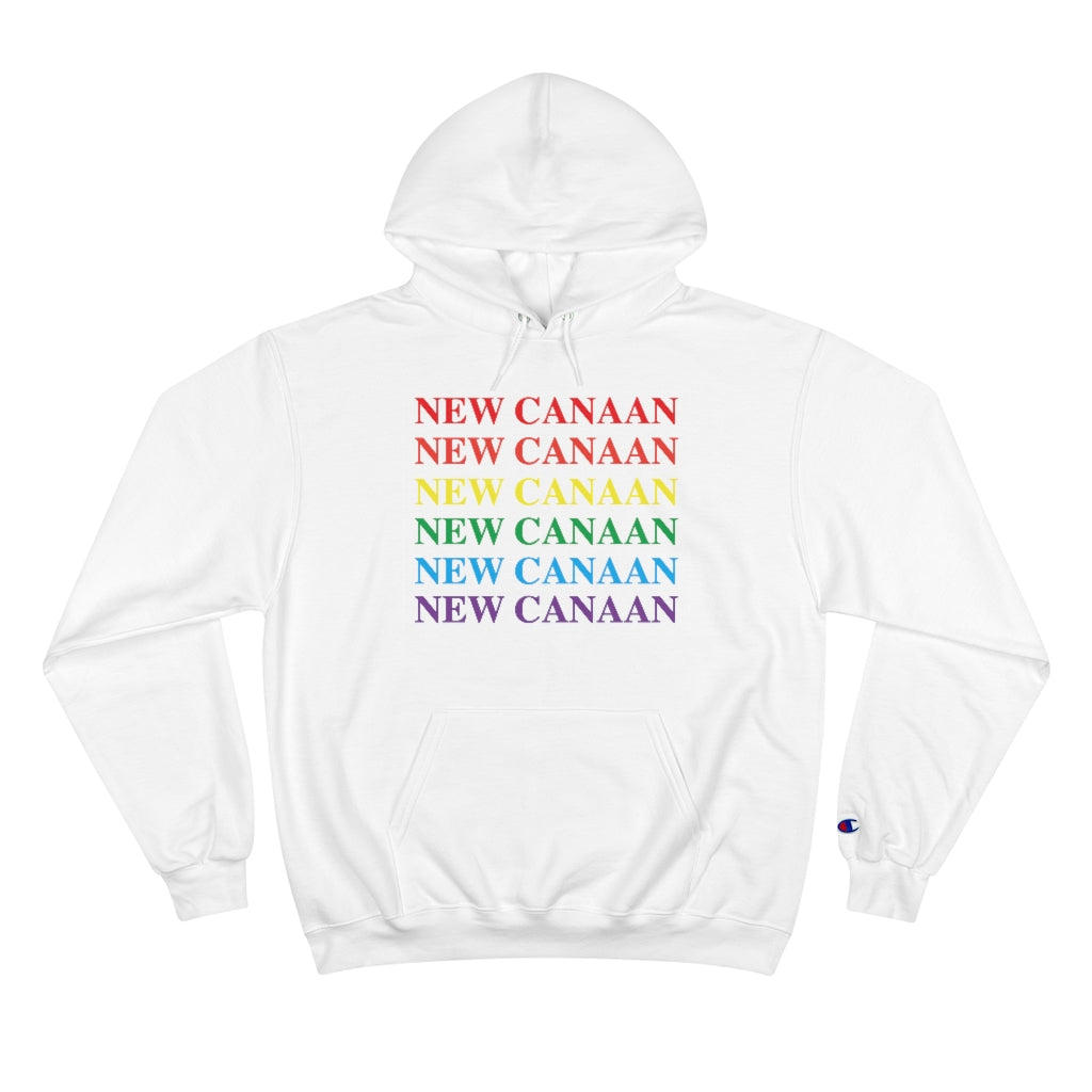 Do you have New Canaan Pride? New Canaan, Connecticut apparel and gifts including mugs including LGBTQ inspired hoodies