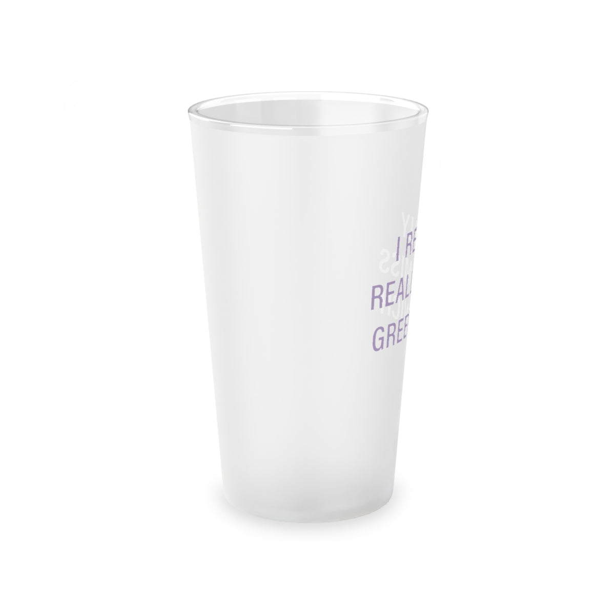 I Really Really Miss Greenwich Frosted Pint Glass, 16oz