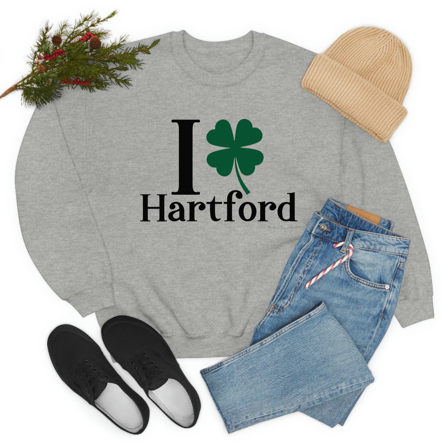 I Clover Hartford Unisex Heavy Blend™ Crewneck Sweatshirt