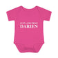 Just a kid from Darien Infant Baby Rib Bodysuit