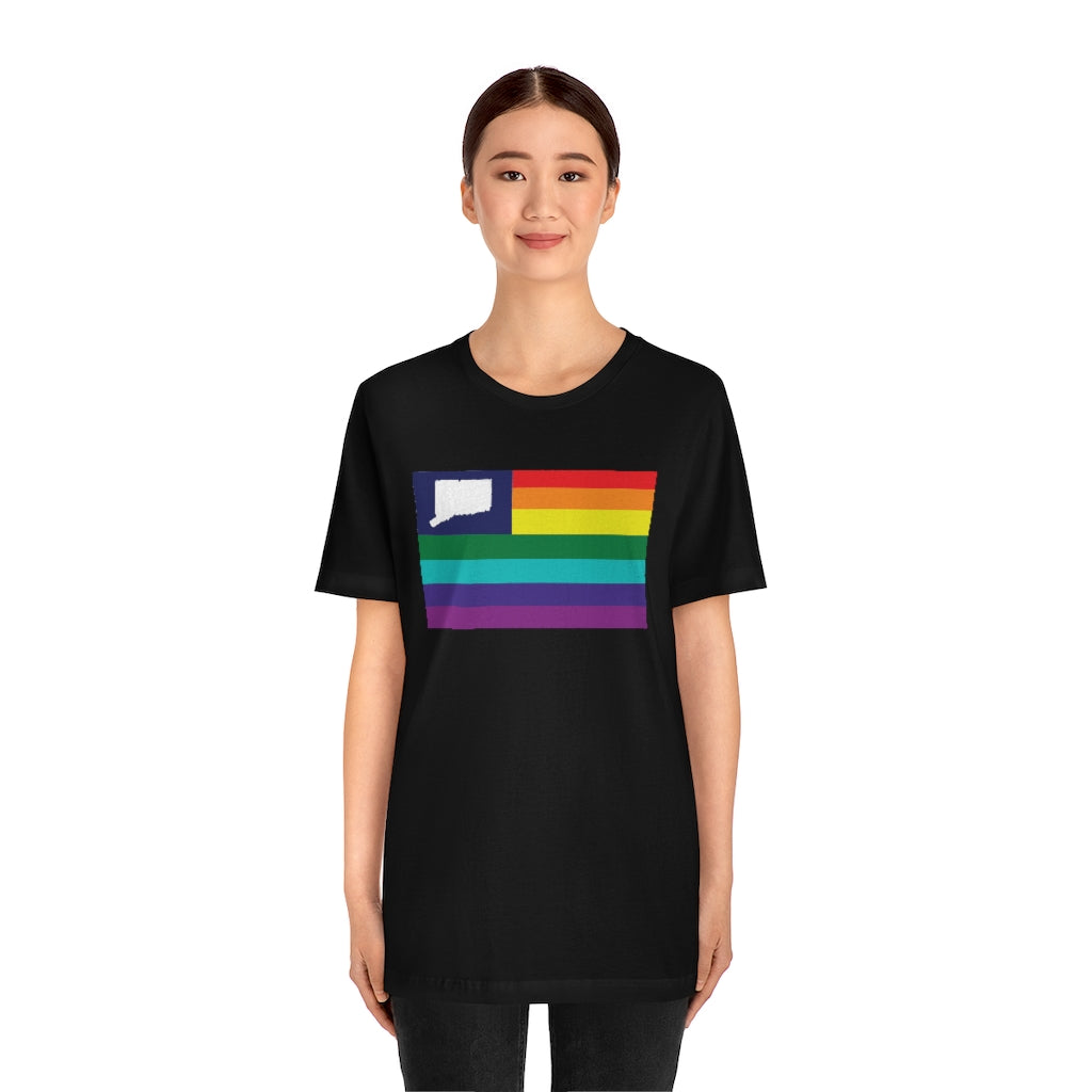 Connecticut Pride Flag Unisex Jersey Short Sleeve Tee