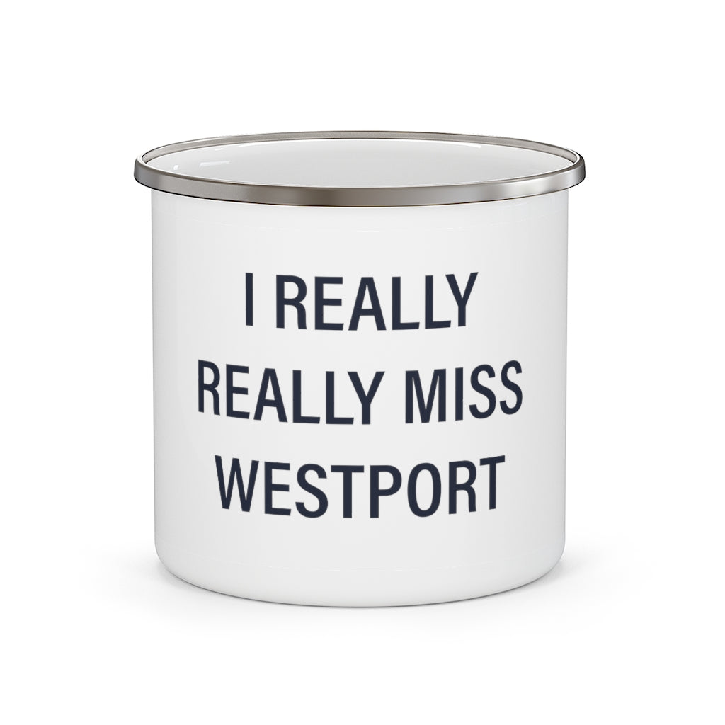 westport ct / connecticut camping mug