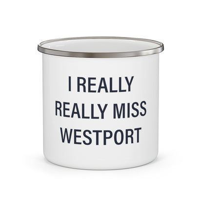 westport ct / connecticut camping mug