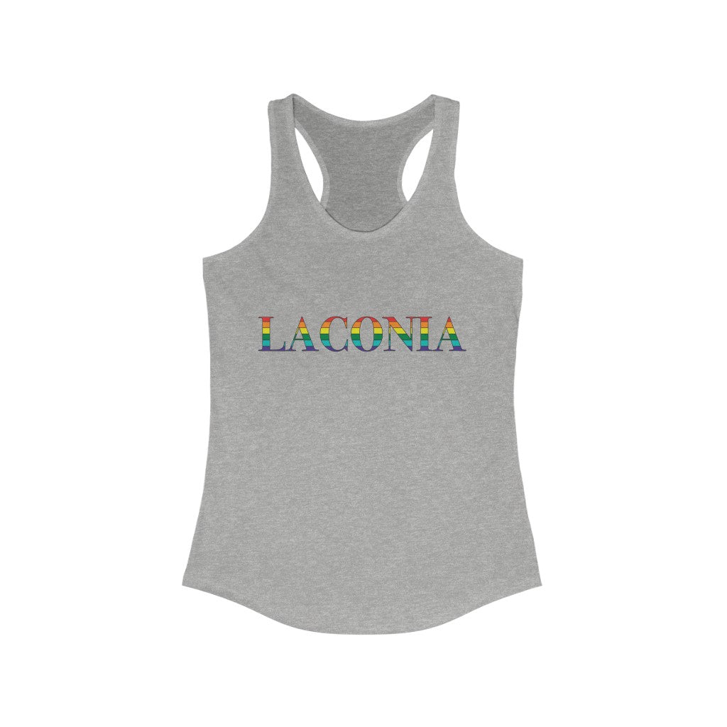 Laconia Rainbow Women's Ideal Racerback Tank