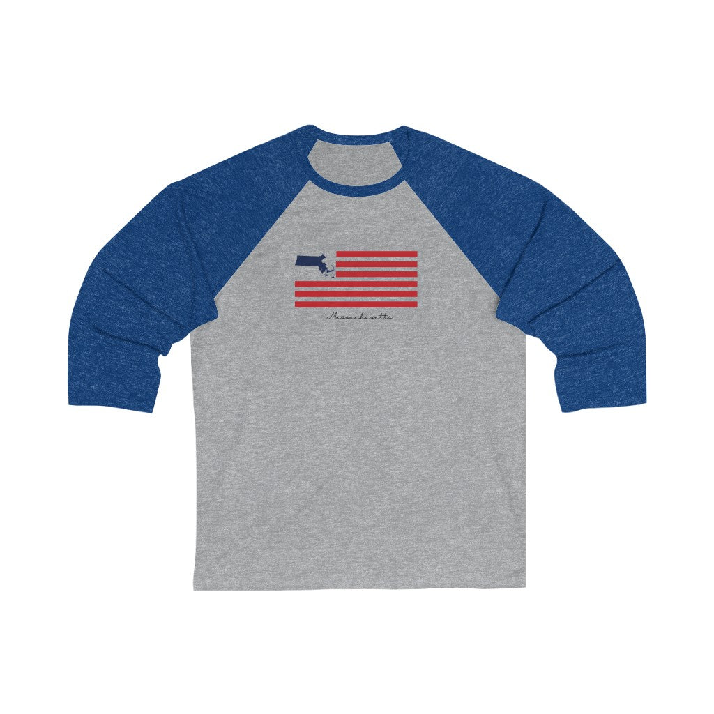 Massachusetts  American Flag collection has tee shirts, mugs, reusable bags, and other apparel and gifts. All proceeds goes to help build the Finding New England brand and get our website up and going. Free shipping on all products. 