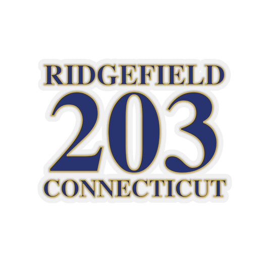 Ridgefield 203 Connecticut Kiss-Cut Stickers