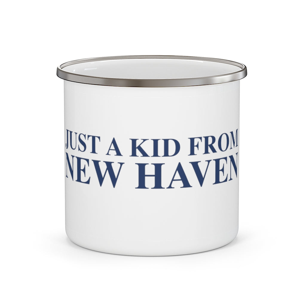 Just a kid from New Haven Enamel Camping Mug