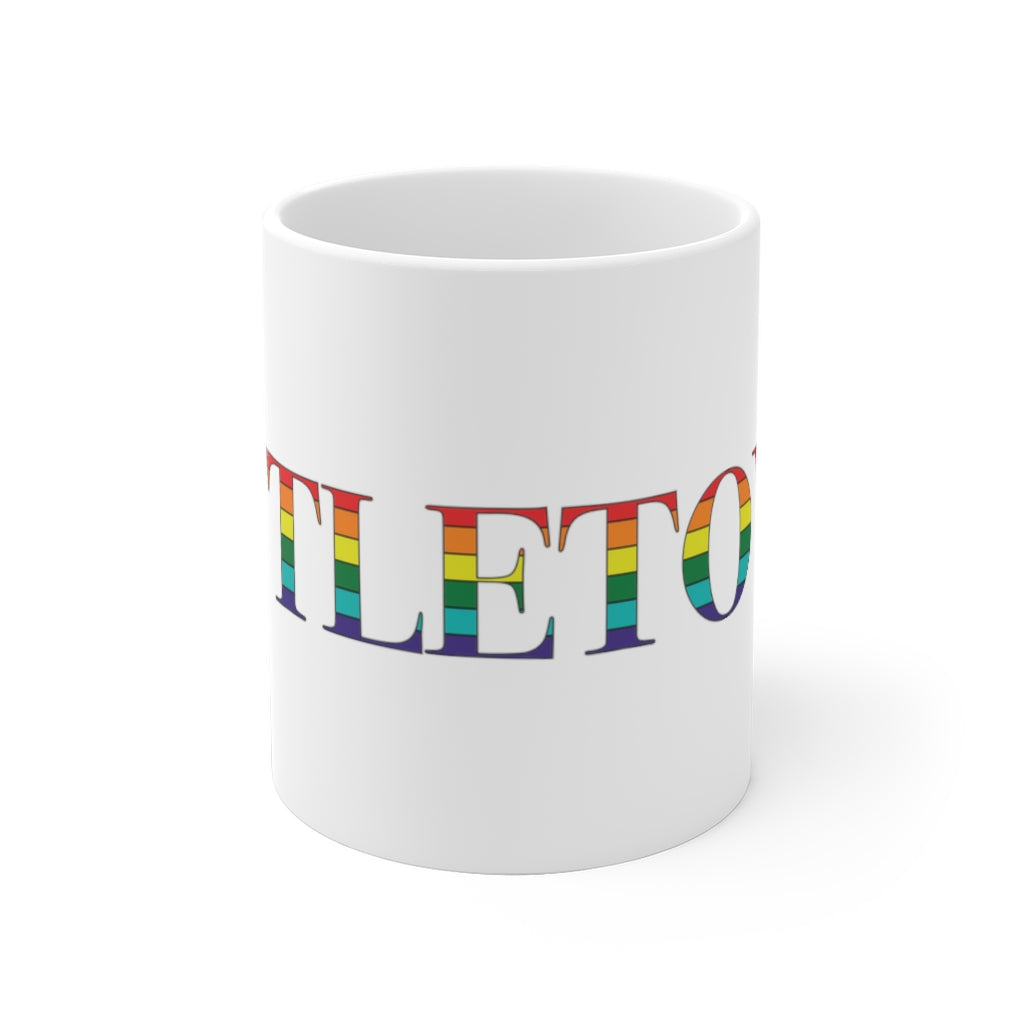 Littletown Rainbow White Ceramic Mug