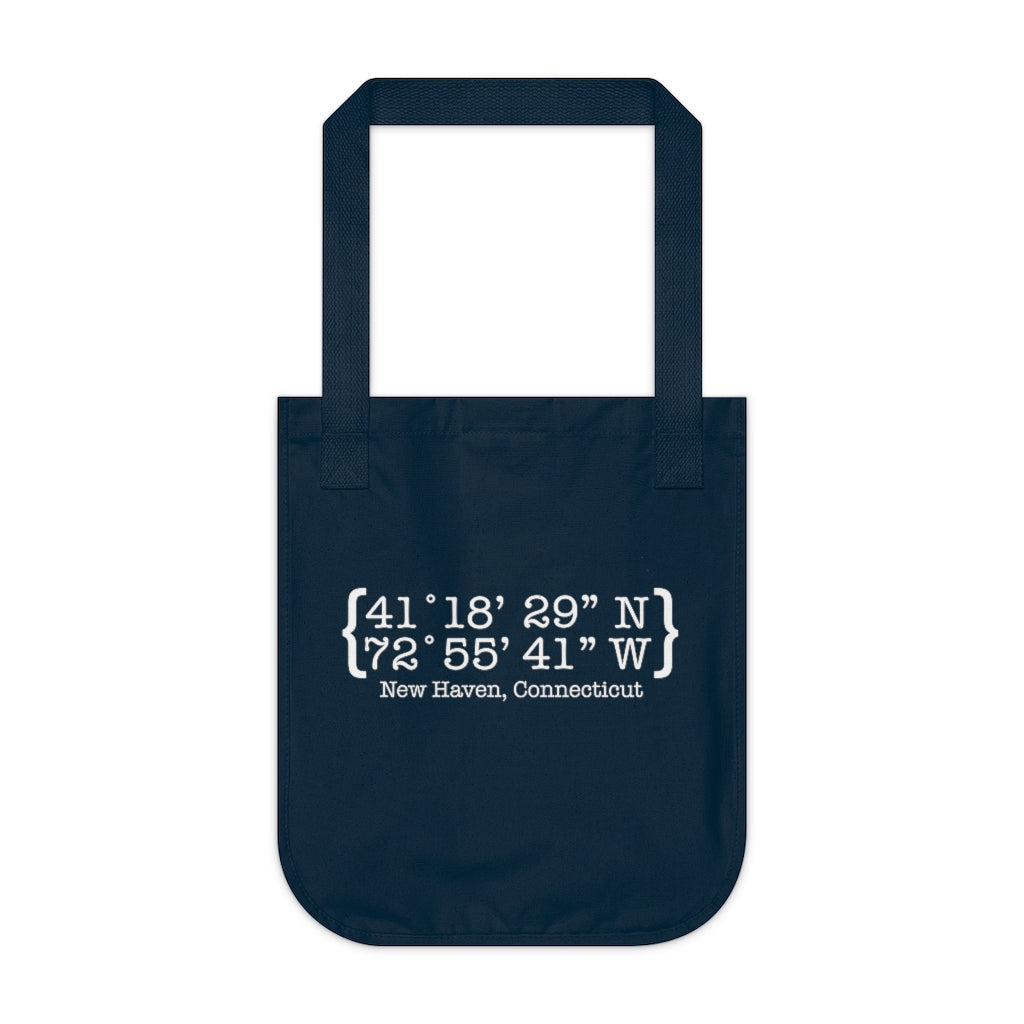 New Haven Coordinates Organic Canvas Tote Bag