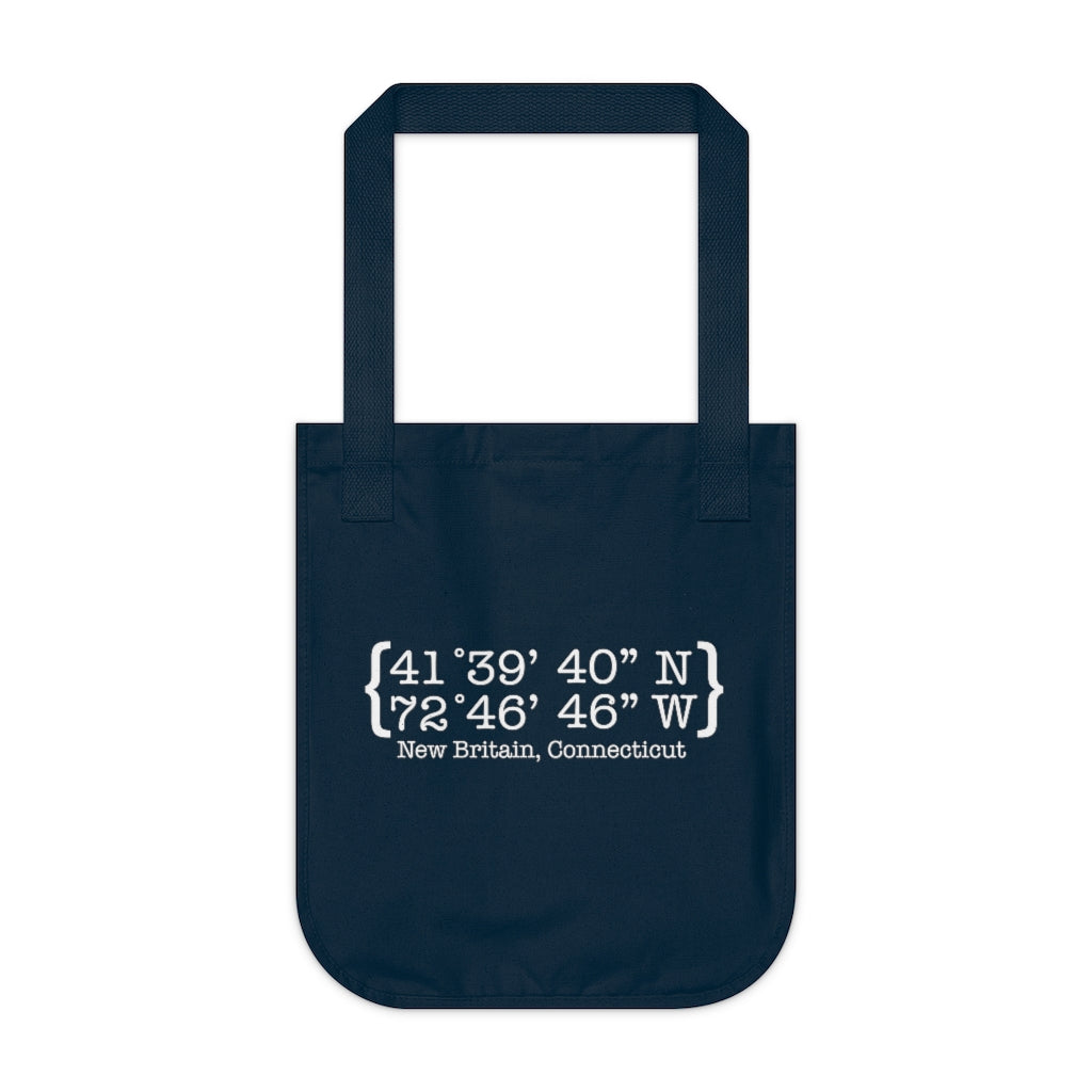 New Britain Coordinates Organic Canvas Tote Bag