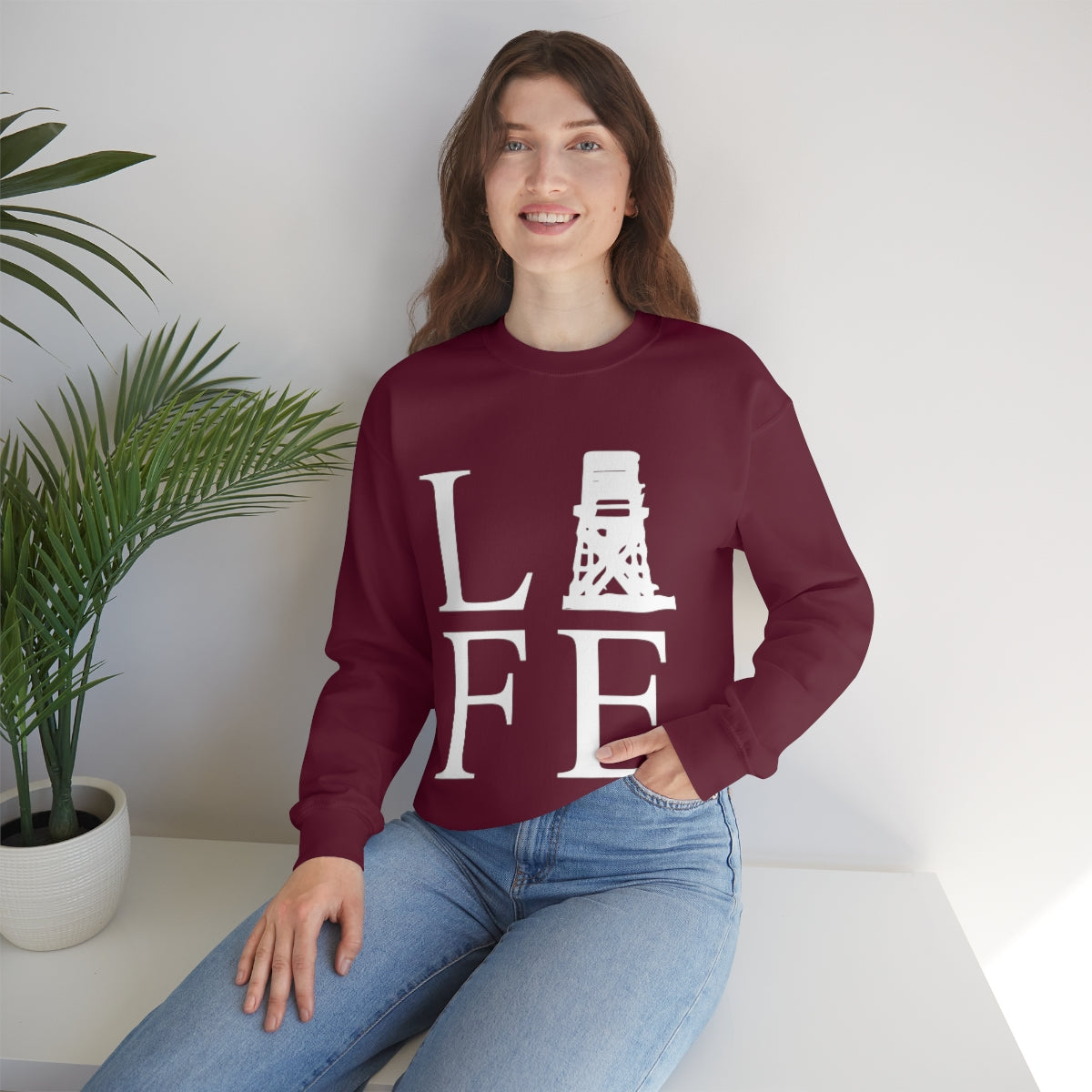 Fairfield Life (front) Unisex Heavy Blend™ Crewneck Sweatshirt