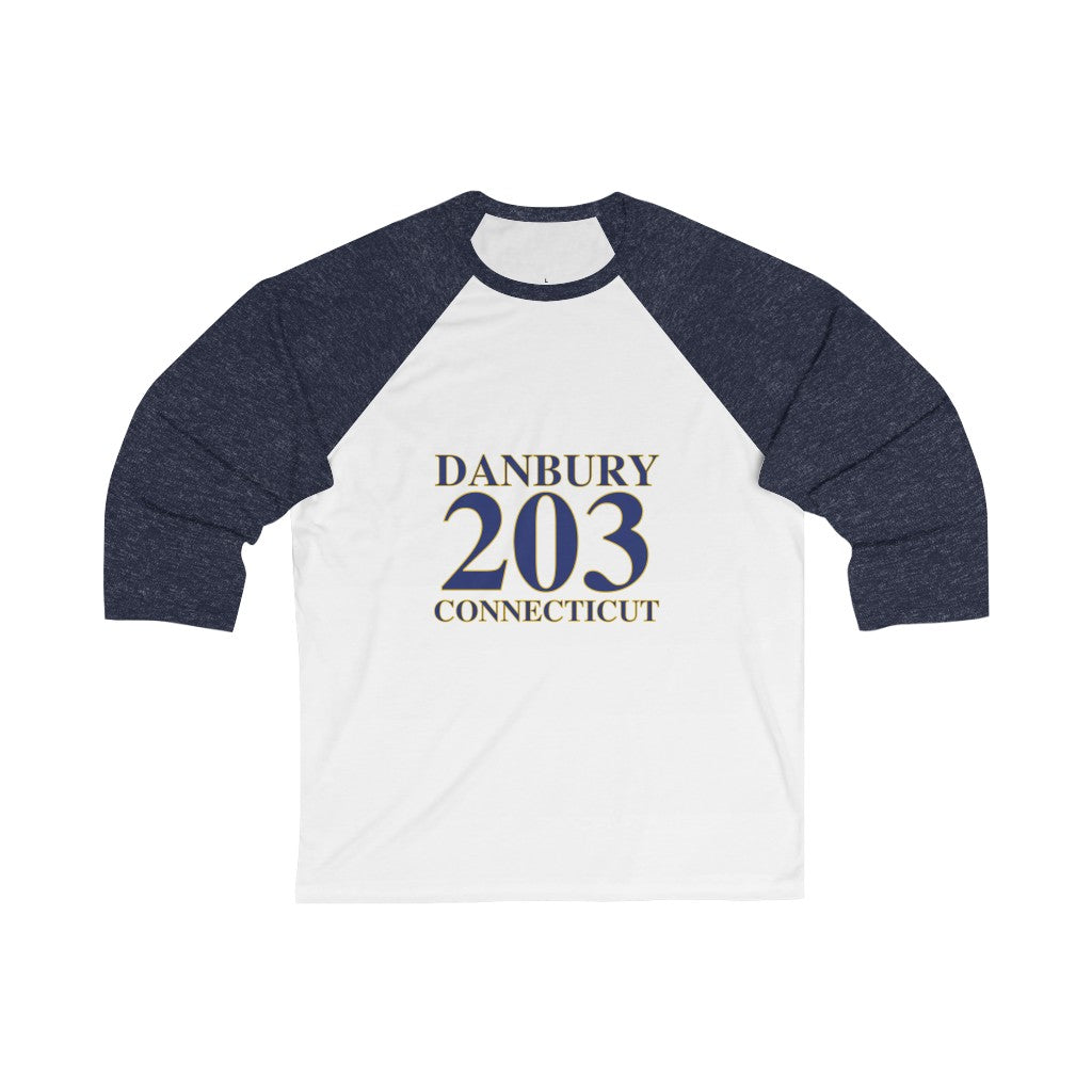 Danbury 203 connecticut baseball tee