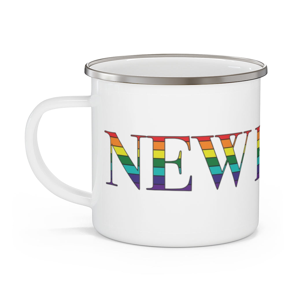 New Haven Rainbow Enamel Camping Mug