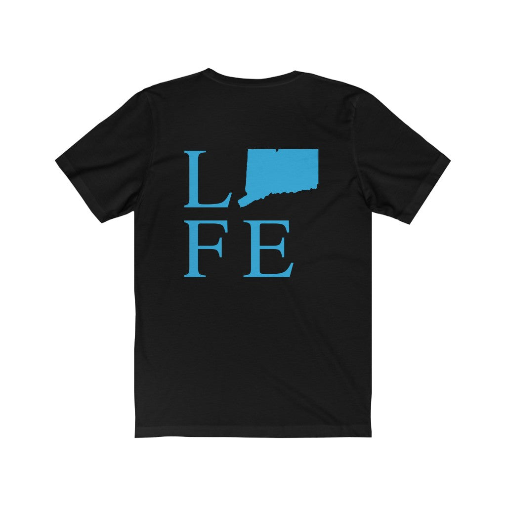 Connecticut Life (front and back) Unisex Jersey Short Sleeve Tee