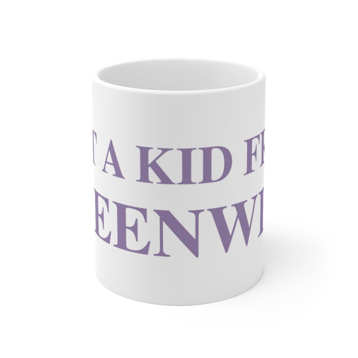 Just a kid from Greenwich White Ceramic Mug