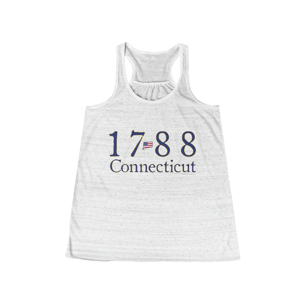 1788 Connecticut American Flag Women's Flowy Racerback Tank