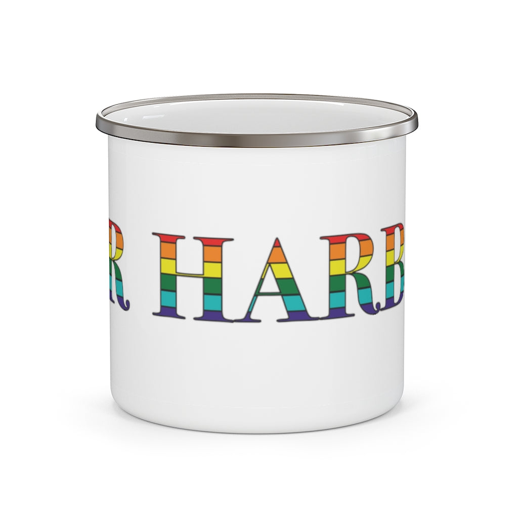 Bar Harbor Rainbow Enamel Camping Mug