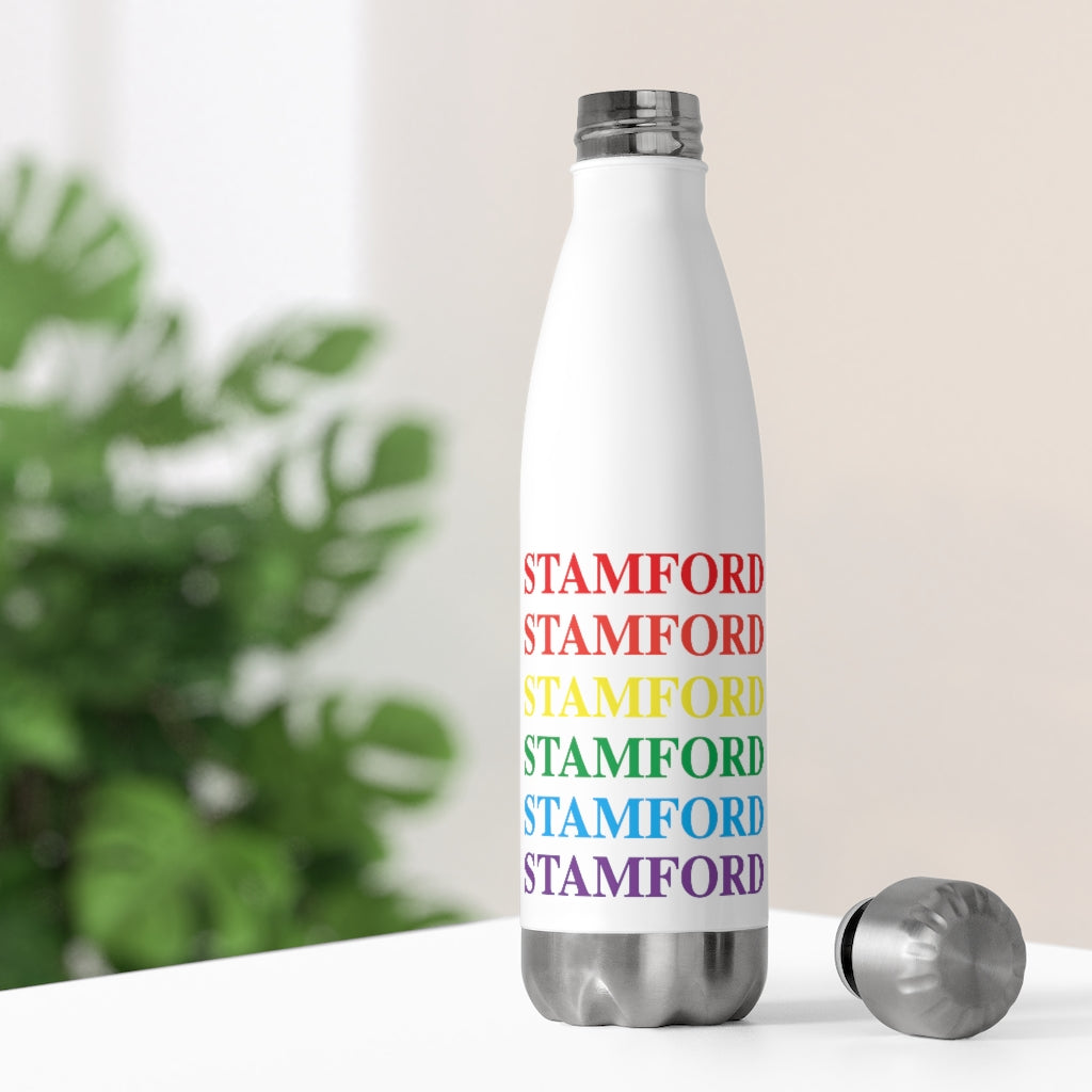 Do you have Stamford Pride?  Stamford, Connecticut apparel and gifts including mugs including LGBTQ inspired water bottles