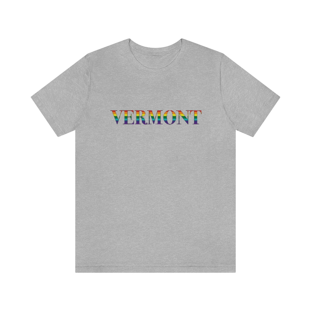 Vermont Rainbow Unisex Jersey Short Sleeve Tee