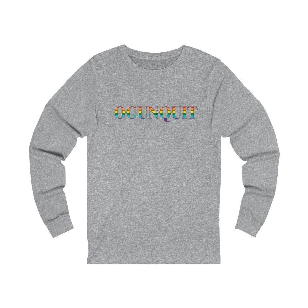 Ogunquit Rainbow Unisex Jersey Long Sleeve Tee