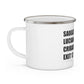 Saugatuck Ave. Luciano Park. Cribari Bridge. Exit 17. Enamel Camping Mug  How do you say Westport without saying Westport? Westport, Connecticut is filled with unique aspects. Each providing different elements that make up the town from historic to modern traditions.   Proceeds of this collection goes to help build Finding Westport and Finding Connecticut's  brands. 