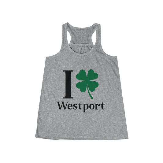 westport connecticut st patricks day shirt, i clover westport