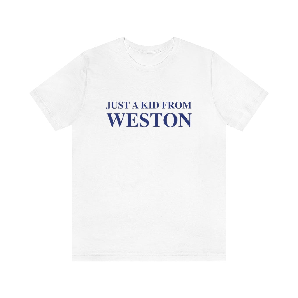 Just a kid from Weston, Weston, Connecticut tee shirts, hoodies sweatshirts, mugs and other apparel, home gifts and souvenirs. Proceeds of this collections goes to help Finding Connecticut’s brand. Free USA shipping 