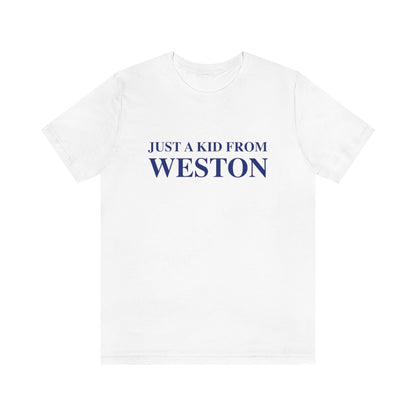 Just a kid from Weston, Weston, Connecticut tee shirts, hoodies sweatshirts, mugs and other apparel, home gifts and souvenirs. Proceeds of this collections goes to help Finding Connecticut’s brand. Free USA shipping 